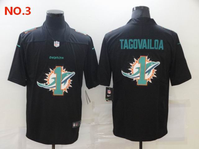 Men's Miami Dolphins 1 Tua Tagovailoa Jersey NO.3;